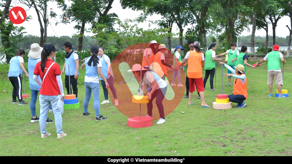 Dụng cụ trò chơi team building Tháp Hà Nội cho thuê