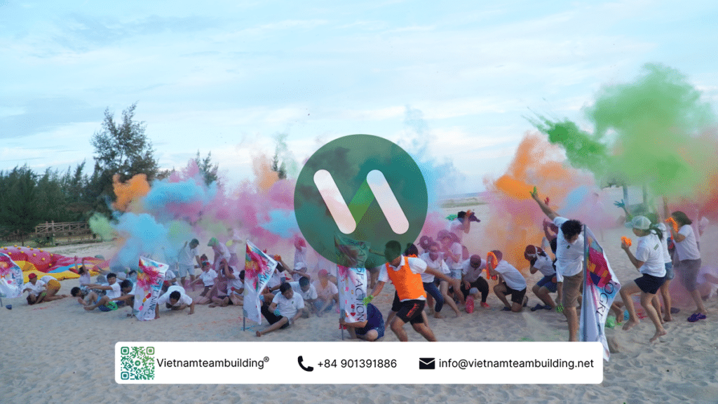 Teambuilding Vũng Tàu - Color Me Run - Team Building Bột Màu